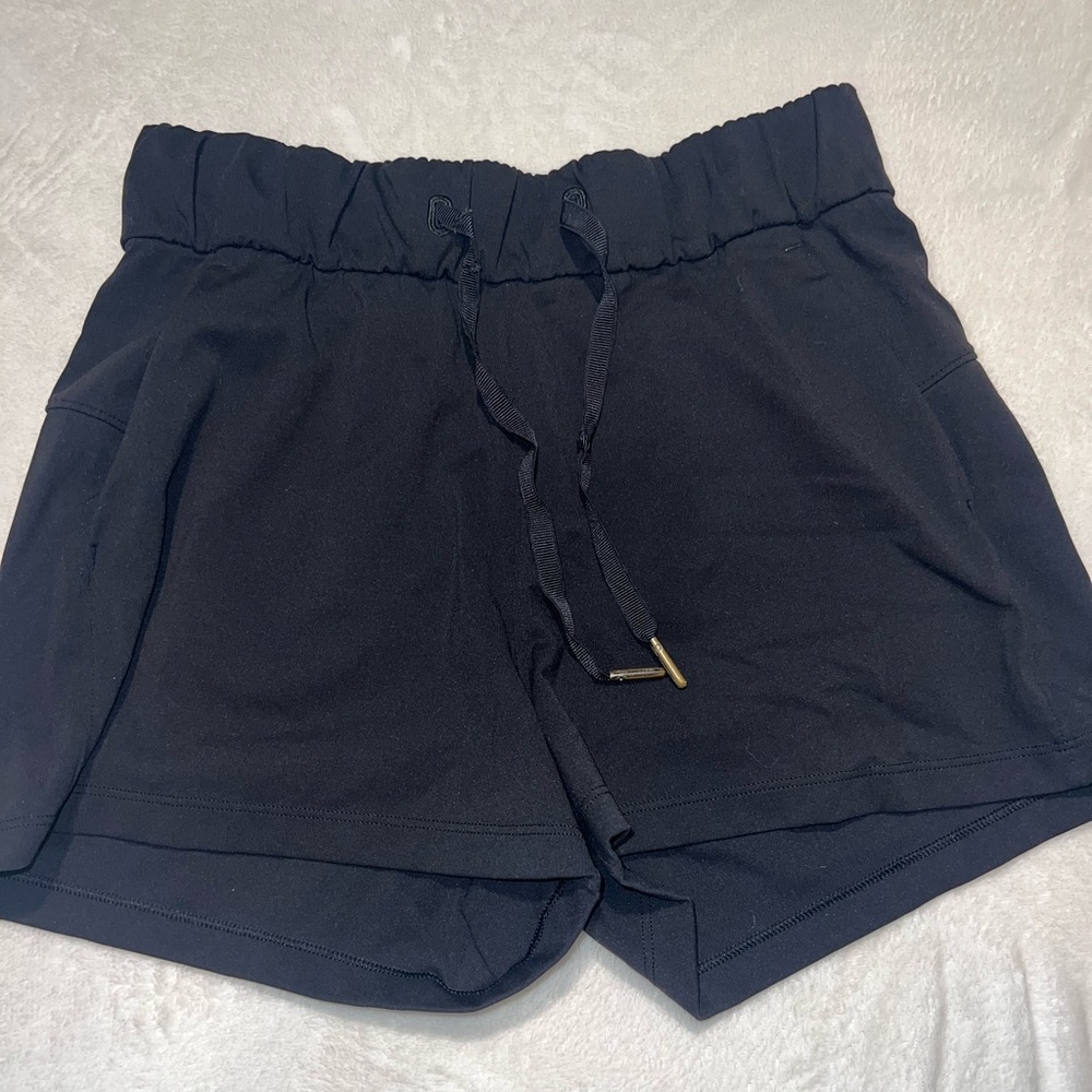 Lululemon Black On The Fly Shorts Size 2